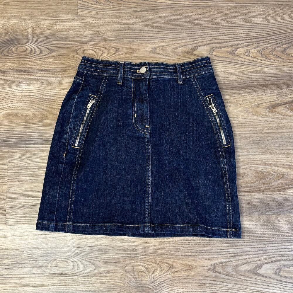 Pilcro Anthropologie Denim Mini Skirt Size 00 Petite.